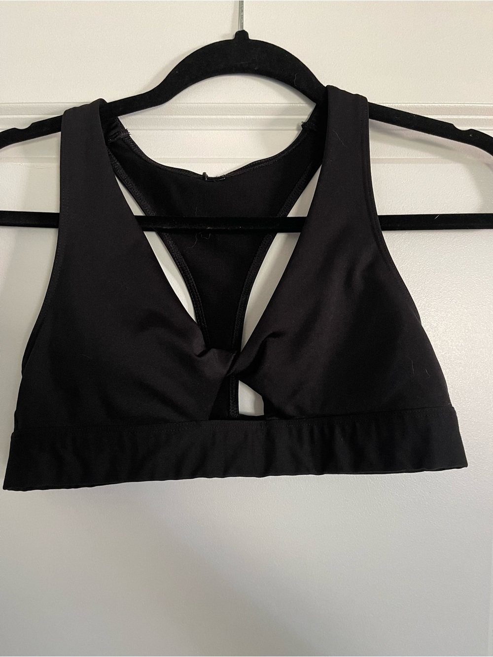 PINK Victoria's Secret Black Cutout Sports Bralette